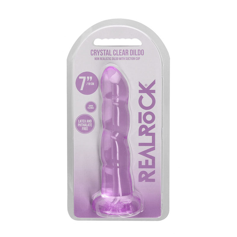 REALROCK Non Realistic Dildo With Suctio - - REA110PUR