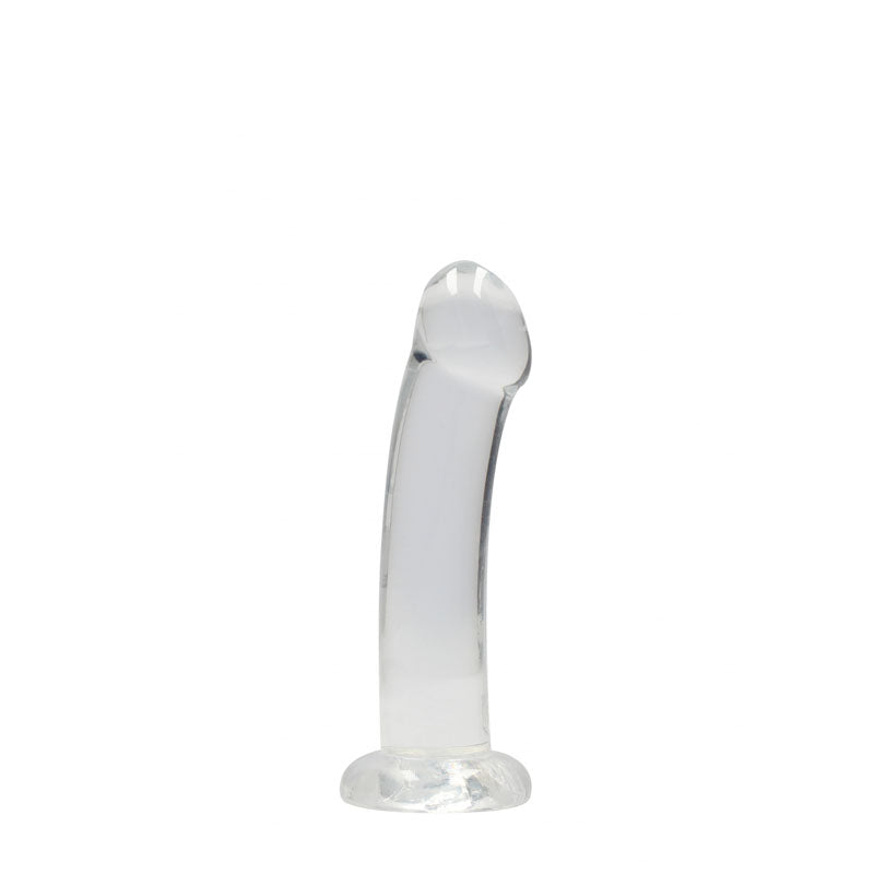 REALROCK Non Realistic Dildo With Suction Cup - 17 cm - Clear 17 cm Dong - REA111TRA