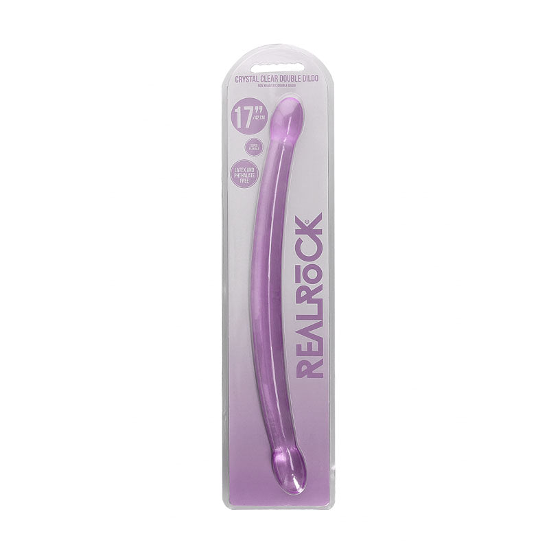 REALROCK Non Realistic Double Dong 17 - Purple 42 cm Double Dong - REA112PUR