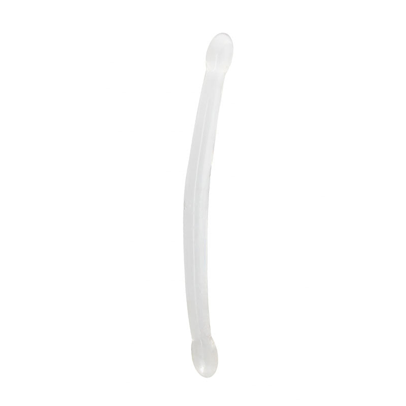 REALROCK Non Realistic Double Dong 17 - Clear 43 cm Double Dong - REA112TRA