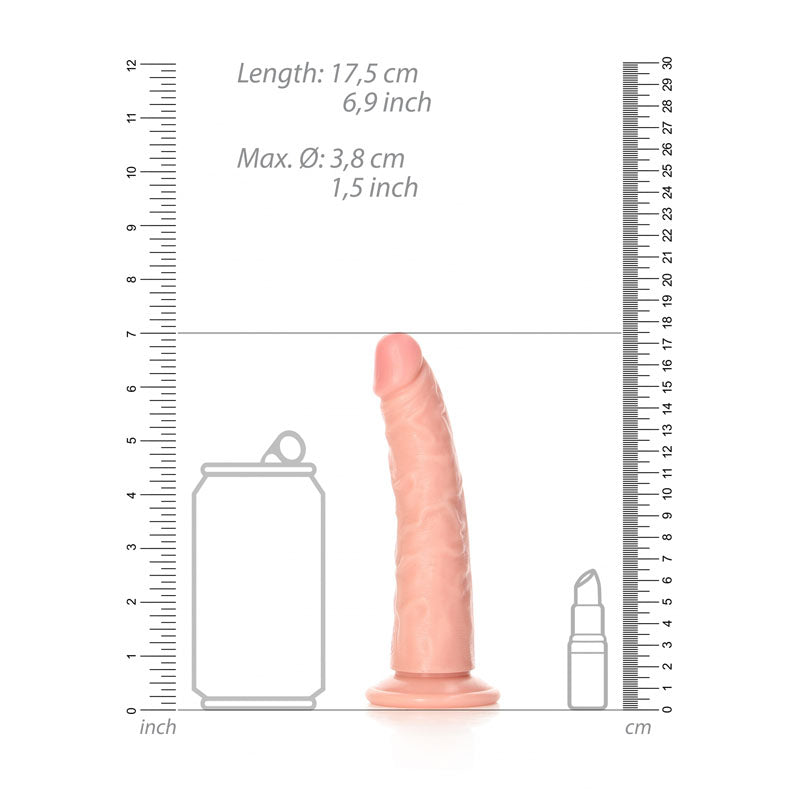 REALROCK Realistic Slim Dildo without Balls - 15.5 cm - Flesh 15.5 cm (6) Dong-REA113FLE