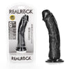 REALROCK Realistic Regular Curved Dildo with Suction Cup - 15.5 cm - Black 15.5 cm (6) Dong - REA116BLK
