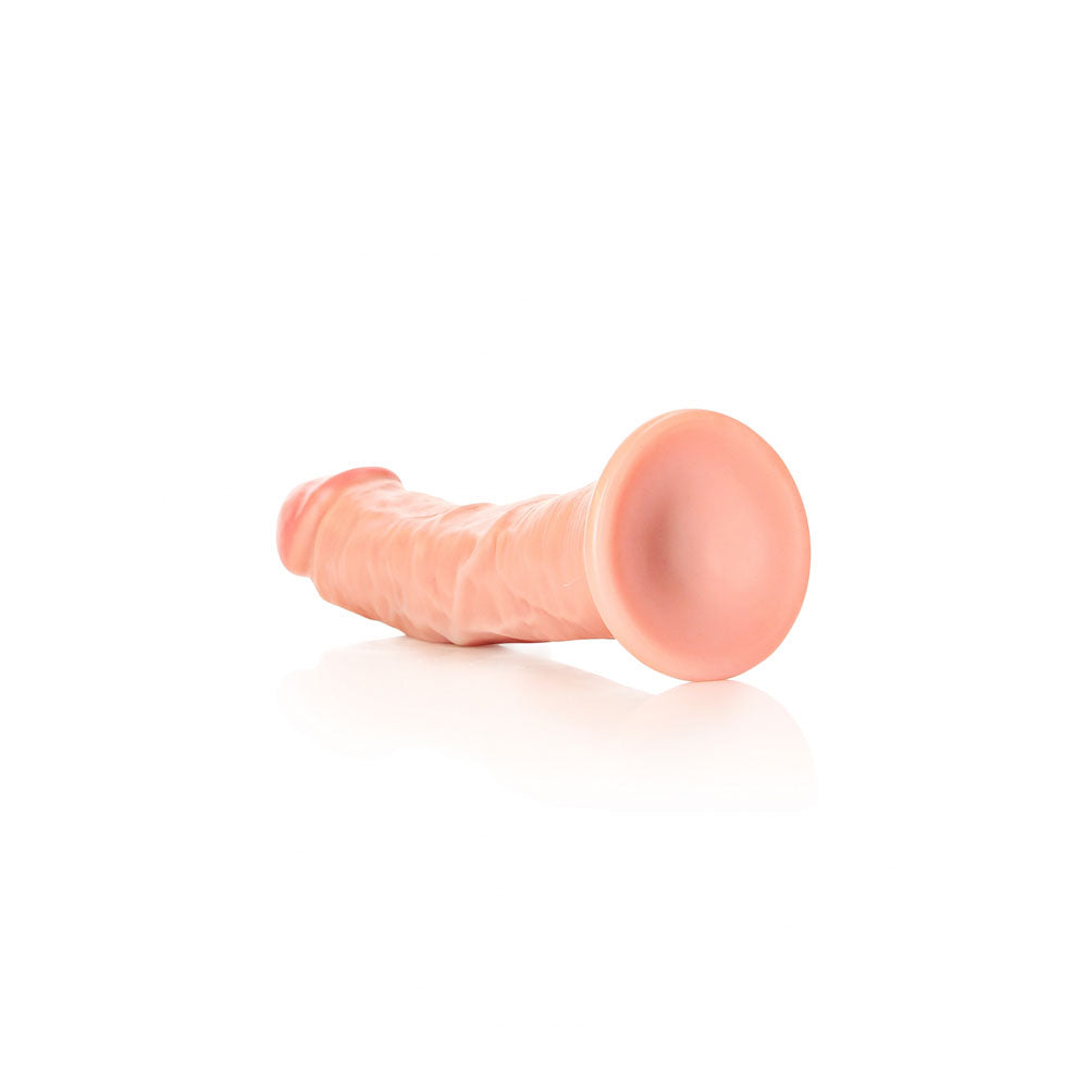 REALROCK Realistic Regular Curved Dildo with Suction Cup - 20 cm-(rea118fle)