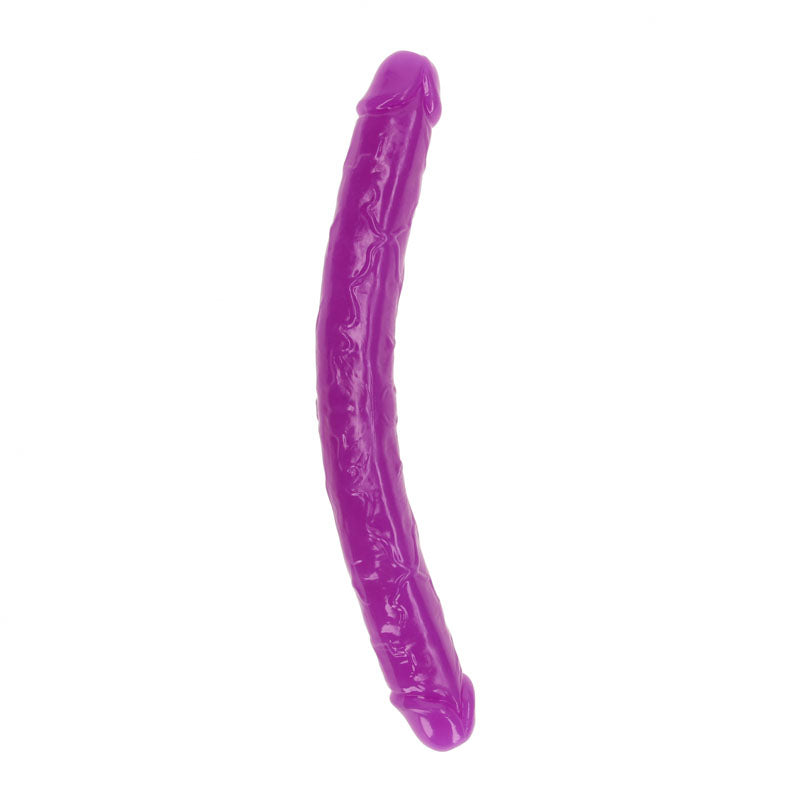 REALROCK 38 cm Double Dong Glow - Purple - Purple 38 cm (15) Double Dong-REA149GLOPUR