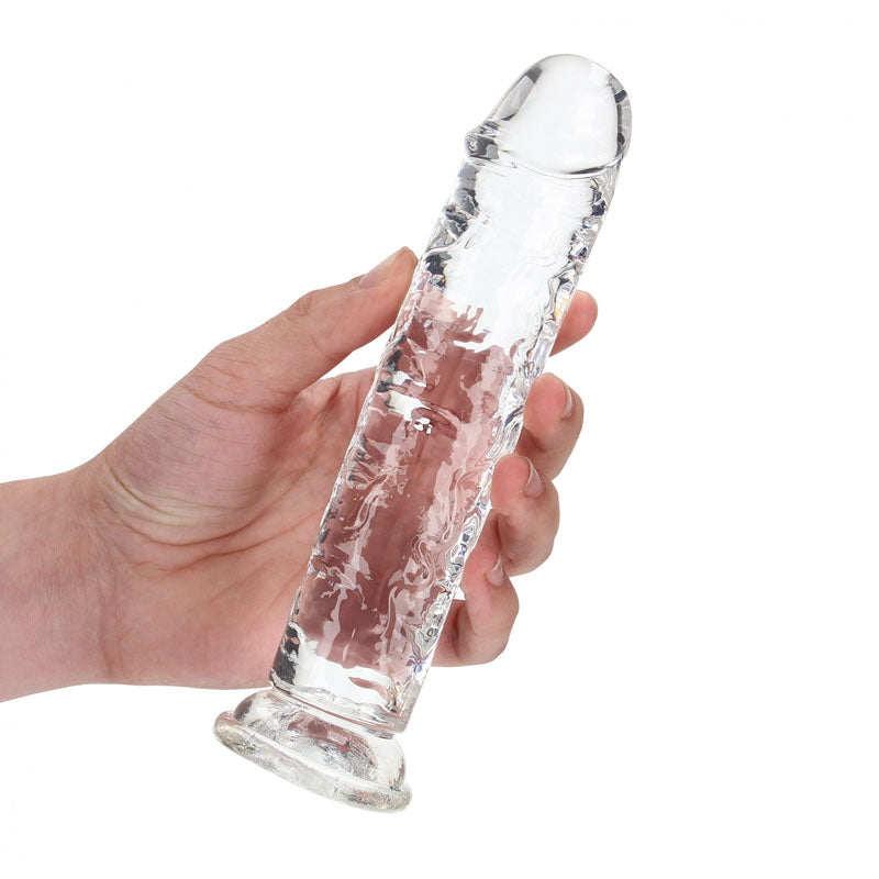 REALROCK 18 cm Straight Dildo - Clear - Clear 18 cm (7) Dong-REA152TRA