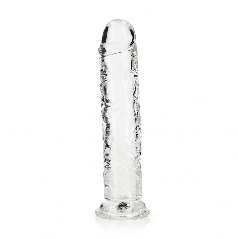REALROCK 25 cm Straight Dildo - Clear - Clear 25 cm (10) Dong - REA154TRA