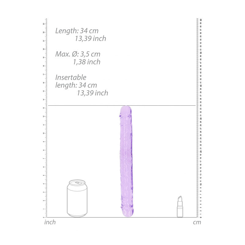 REALROCK 34 cm Double Dong - Purple - Purple 34 cm (14) Double Dong-REA159PUR