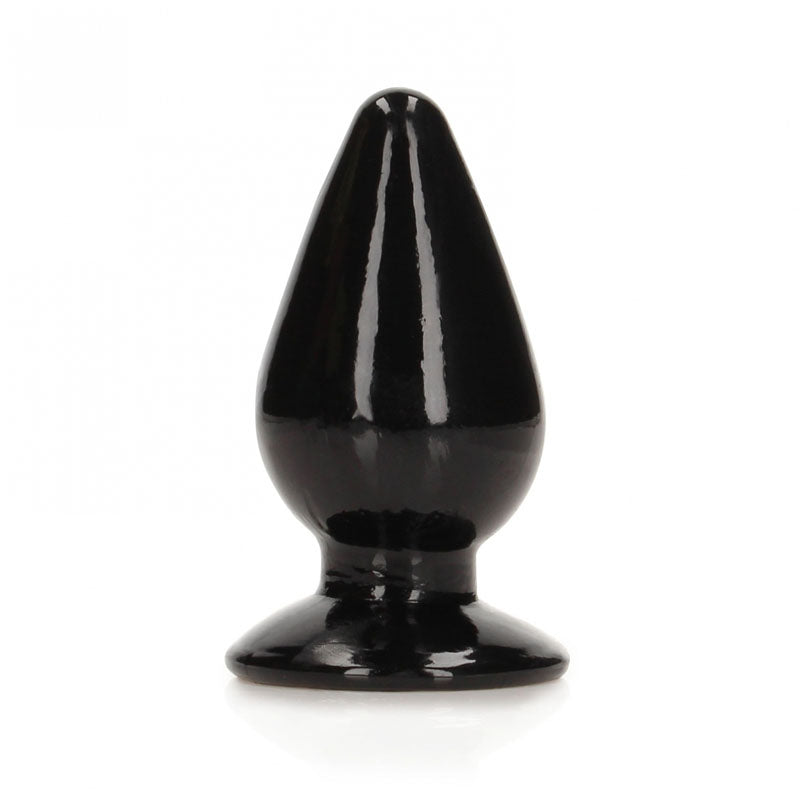 REALROCK 11.5 cm Anal Plug - Black - Black 11.5 cm (4.5) Butt Plug-REA162BLK