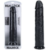 REALROCK 38cm Extra Long Dildo - Black - Black 38 cm (15) Extra Long Dong - REA168BLK