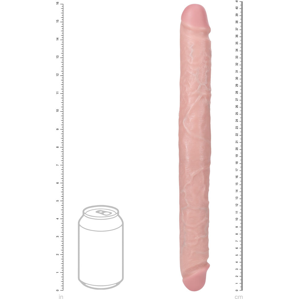 REALROCK 40cm Thick Double Dildo - Flesh - Flesh 40 cm (16) Thick Double Dong-REA186FLE