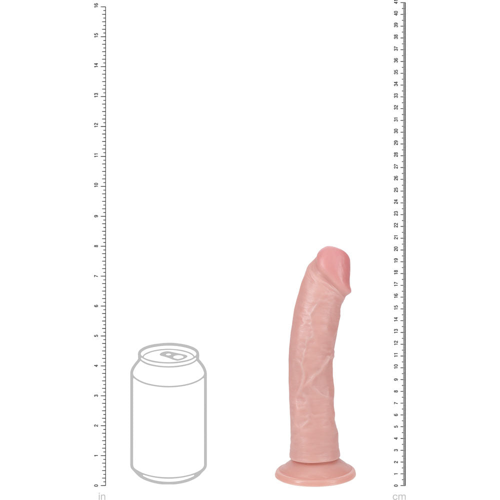 REALROCK 20cm Vibrating + Rotating Cock - Flesh-(rea191fle)