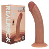 REALROCK Dual Density Silicone 8 Curved Dildo - Tan - Tan 20.5 cm Dildo