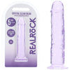REALROCK Realistic 5 Dildo - Purple - Purple 12.7 cm Dildo