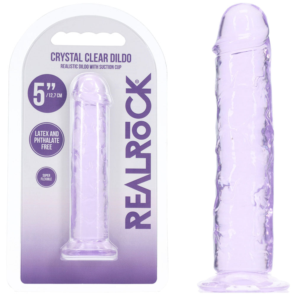 REALROCK Realistic 5 Dildo - Purple - Purple 12.7 cm Dildo