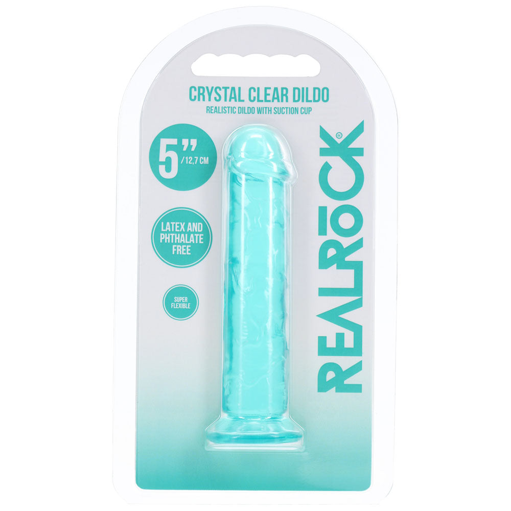 REALROCK Realistic 5 Dildo - Turquoise - Turquoise 12.7 cm Dildo