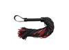 Leather Flogger Black & Burgundy-RF1034BKBUR