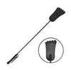 Rouge Leather Foot Riding Crop Black-RFRC1187BK