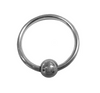 Stainless Steel Glans Ring with Pressure Point Ball-RGD096