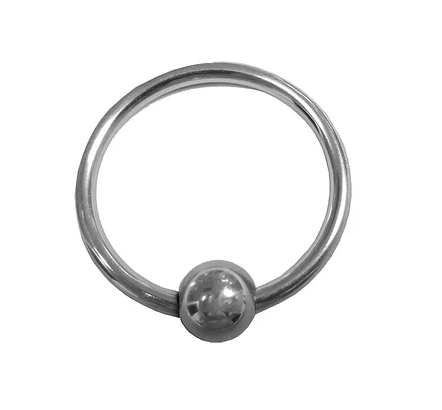 Stainless Steel Glans Ring with Pressure Point Ball-RGD096