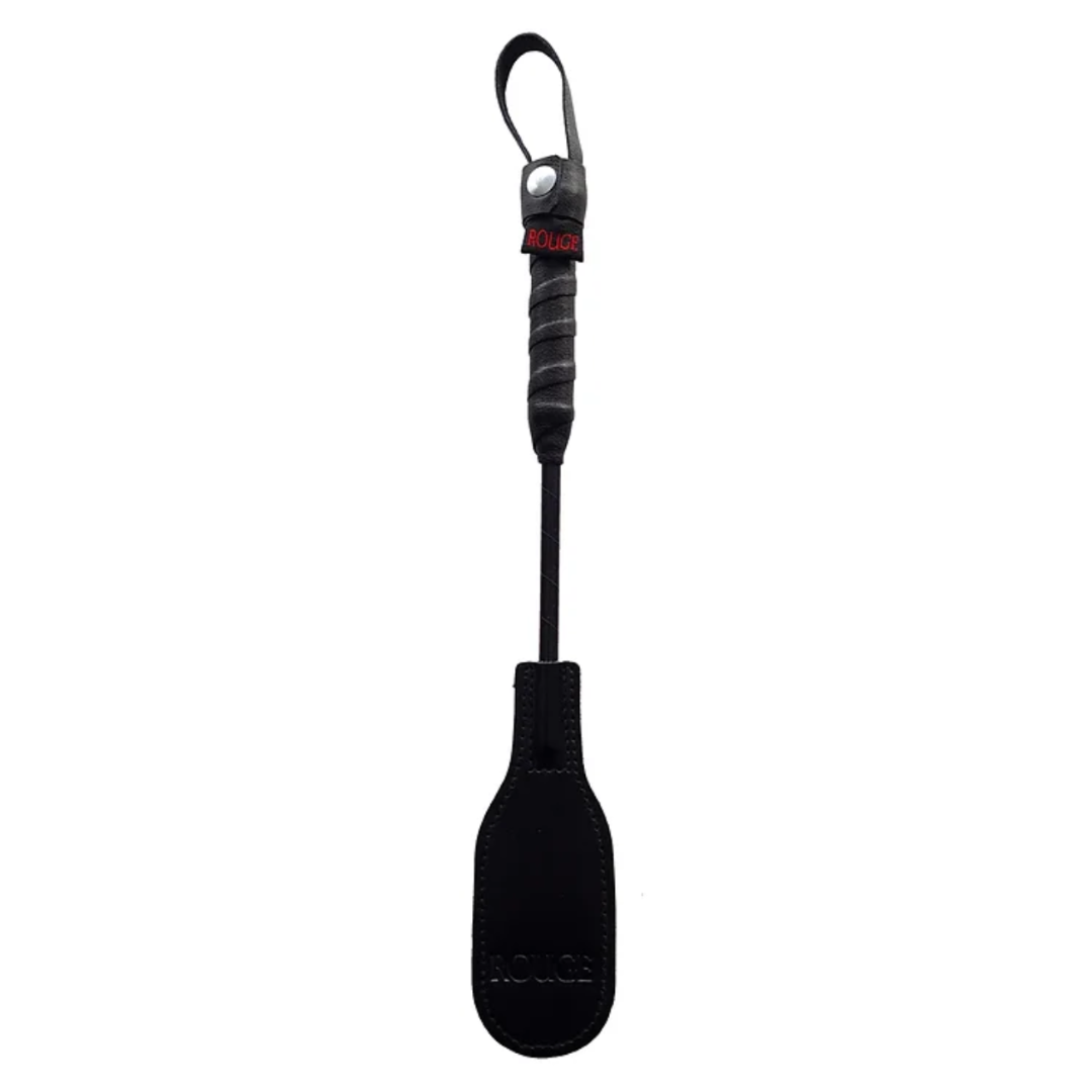 MINI LEATHER OVAL PADDLE BLACK-RMOP1123BK