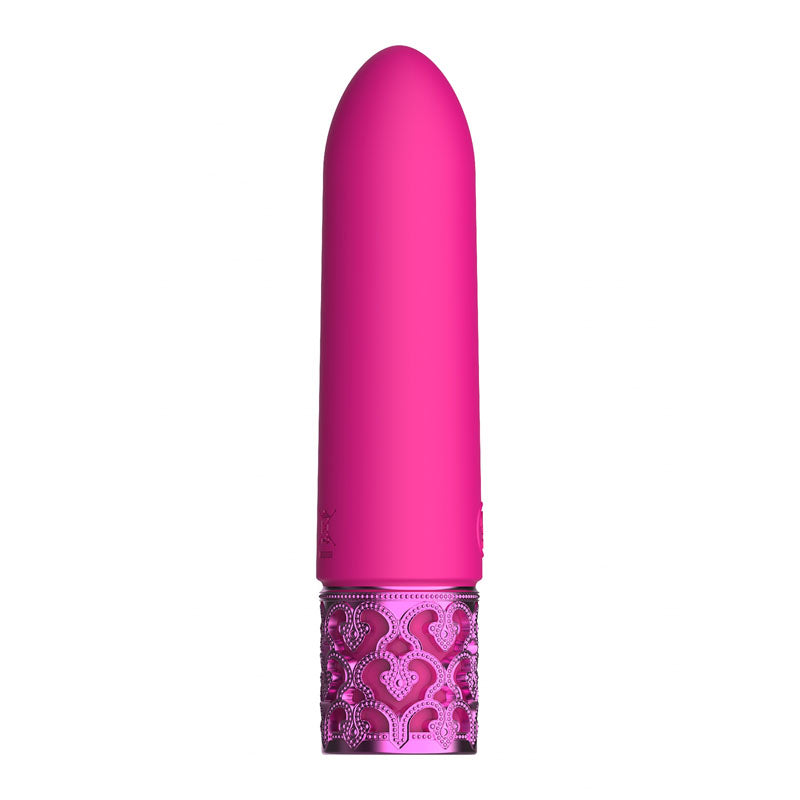 ROYAL GEMS Imperial - Silicone Rechargeable Bullet - Pink 10 cm USB Rechargeable Bullet-ROY010PNK