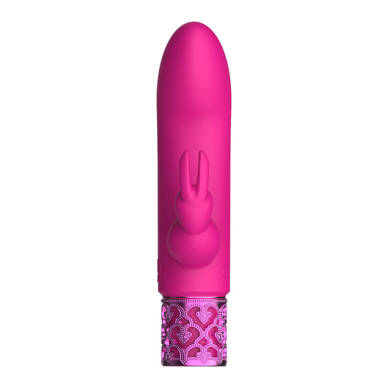 ROYAL GEMS Dazzling - Silicone Rechargeable Bullet - Pink 12 cm USB Rechargeable Bullet-ROY012PNK