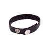LEATHER PIN PRICK COCK STRAP BLACK-RPP1098BK