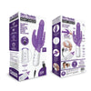 Rabbit Essentials Rechargeable Slim Double Penetration Rabbit - Hot Pu...-RR-007PUR
