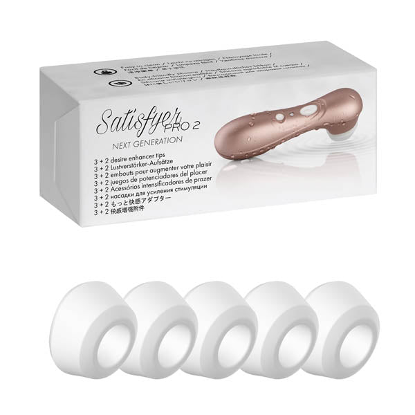 Satisfyer Pro 2 Climax Tips - 5 Replacement Silicone Heads for Satisfyer 2 Pro-SATPRO2HEAD