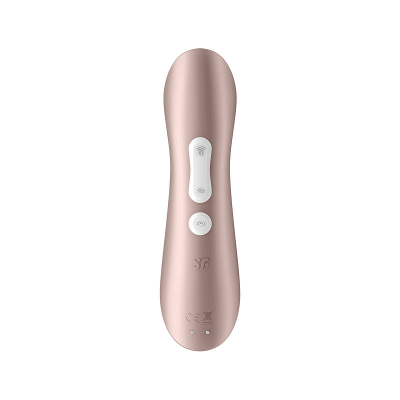 Satisfyer Pro 2+ Rose Gold - Rose Gold Touch-Free USB-Rechargeable Clitoral Stimulator with Vibration-SATPRO2V