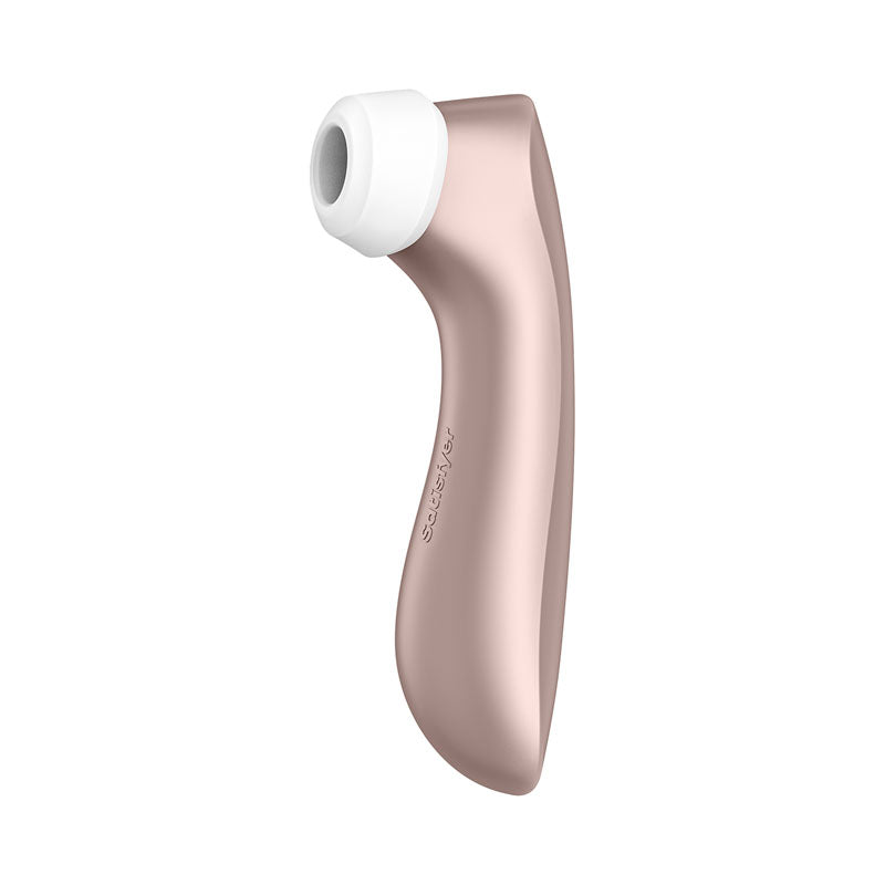 Satisfyer Pro 2+ Rose Gold - Rose Gold Touch-Free USB-Rechargeable Clitoral Stimulator with Vibration-SATPRO2V