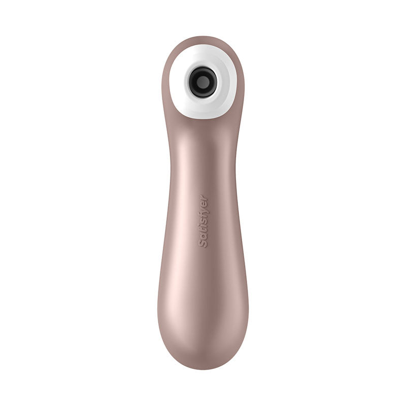 Satisfyer Pro 2+ Rose Gold - Rose Gold Touch-Free USB-Rechargeable Clitoral Stimulator with Vibration-SATPRO2V