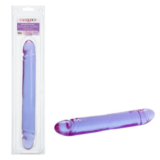 Reflective Gel 12" Smooth Double Dong-SE-0280-30-2