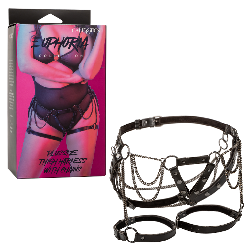 Euphoria Collection Plus Size Thigh Harness With Chains-SE-3102-21-3