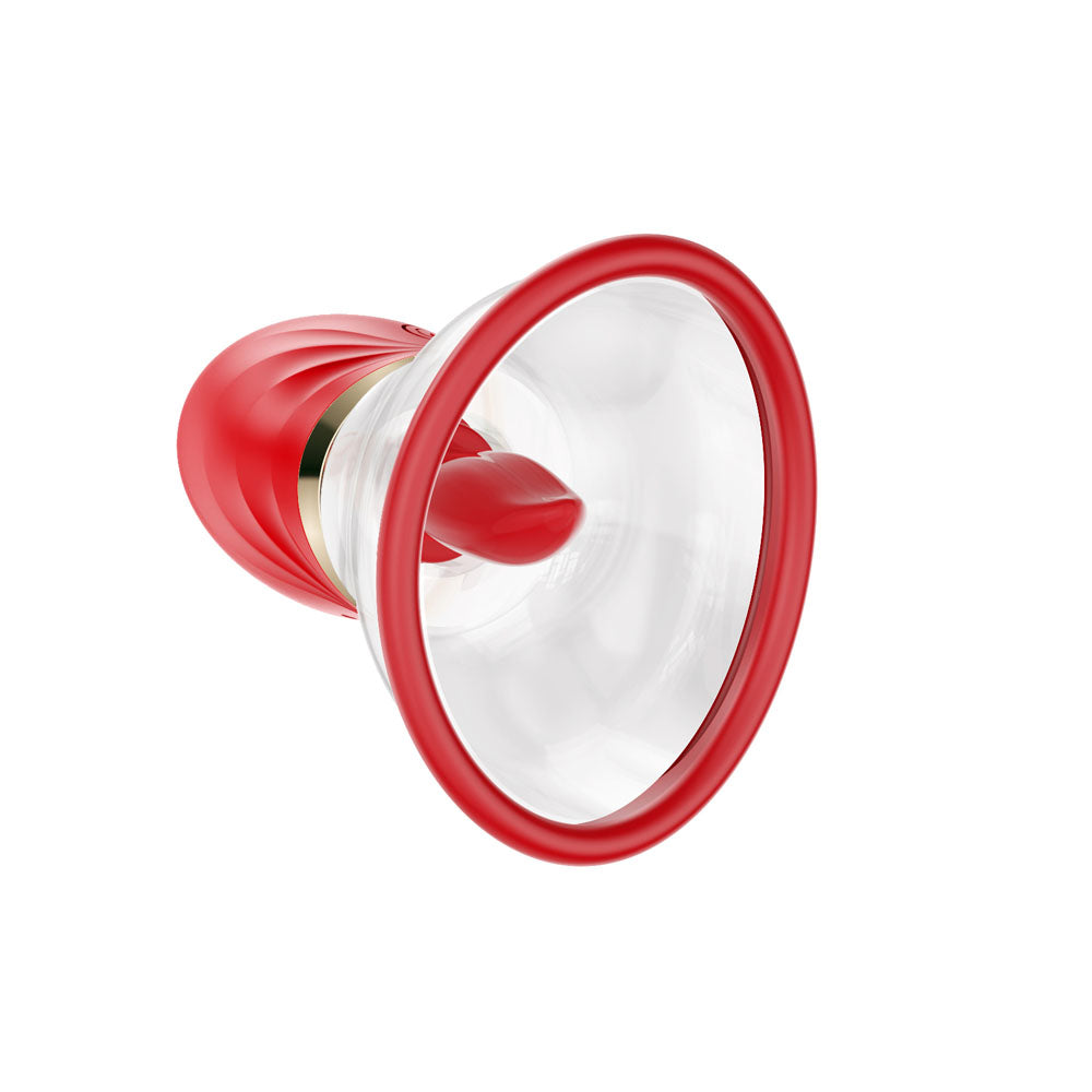 LuvPump Adoramor - Red USB Rechargeable Licking & Sucking Ladies Pump - SF-08-1-02