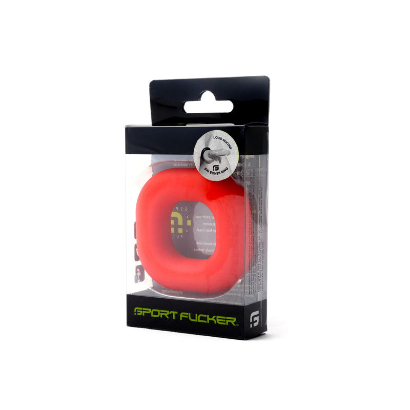 Sport Fucker Big Boner Ring - Red Cock Ring-SF20834