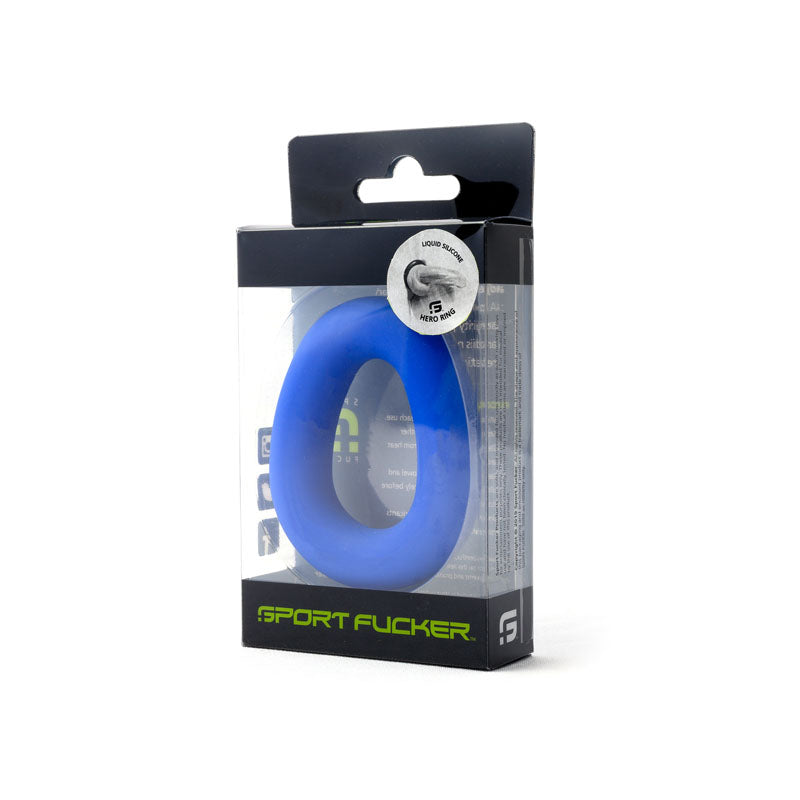 Sport Fucker Hero Ring - Blue - Blue Cock Ring-SF20836