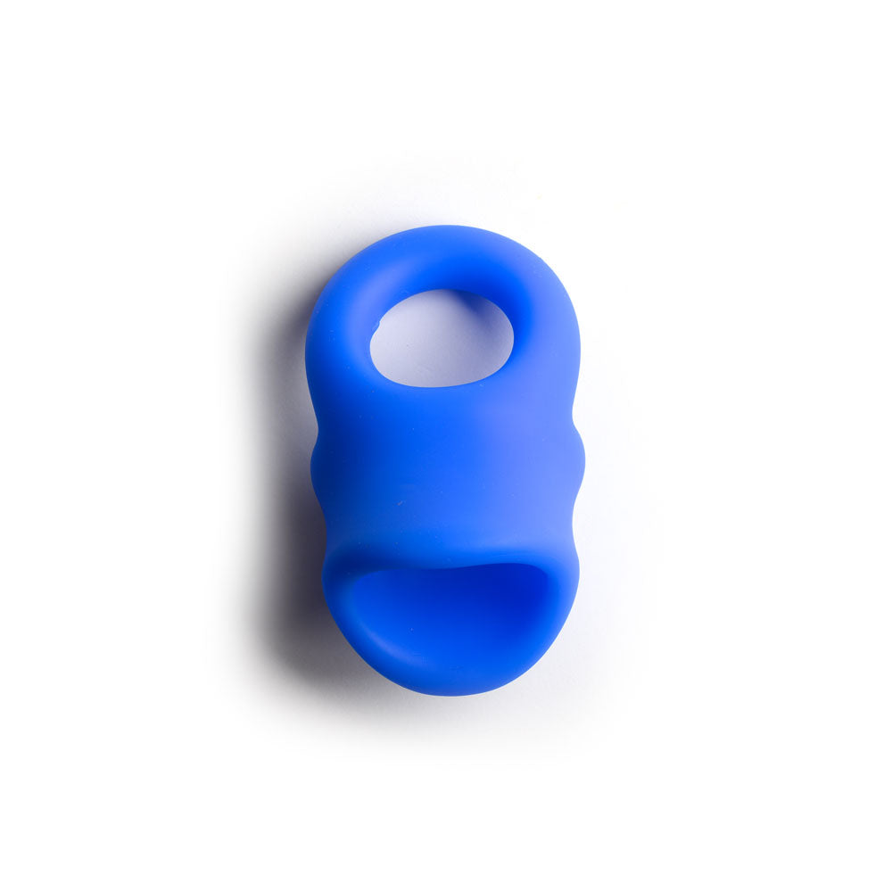 Sport Fucker Baller Ring - Blue Liquid Silicone Cock Ring with Ball Stretcher-SF23096