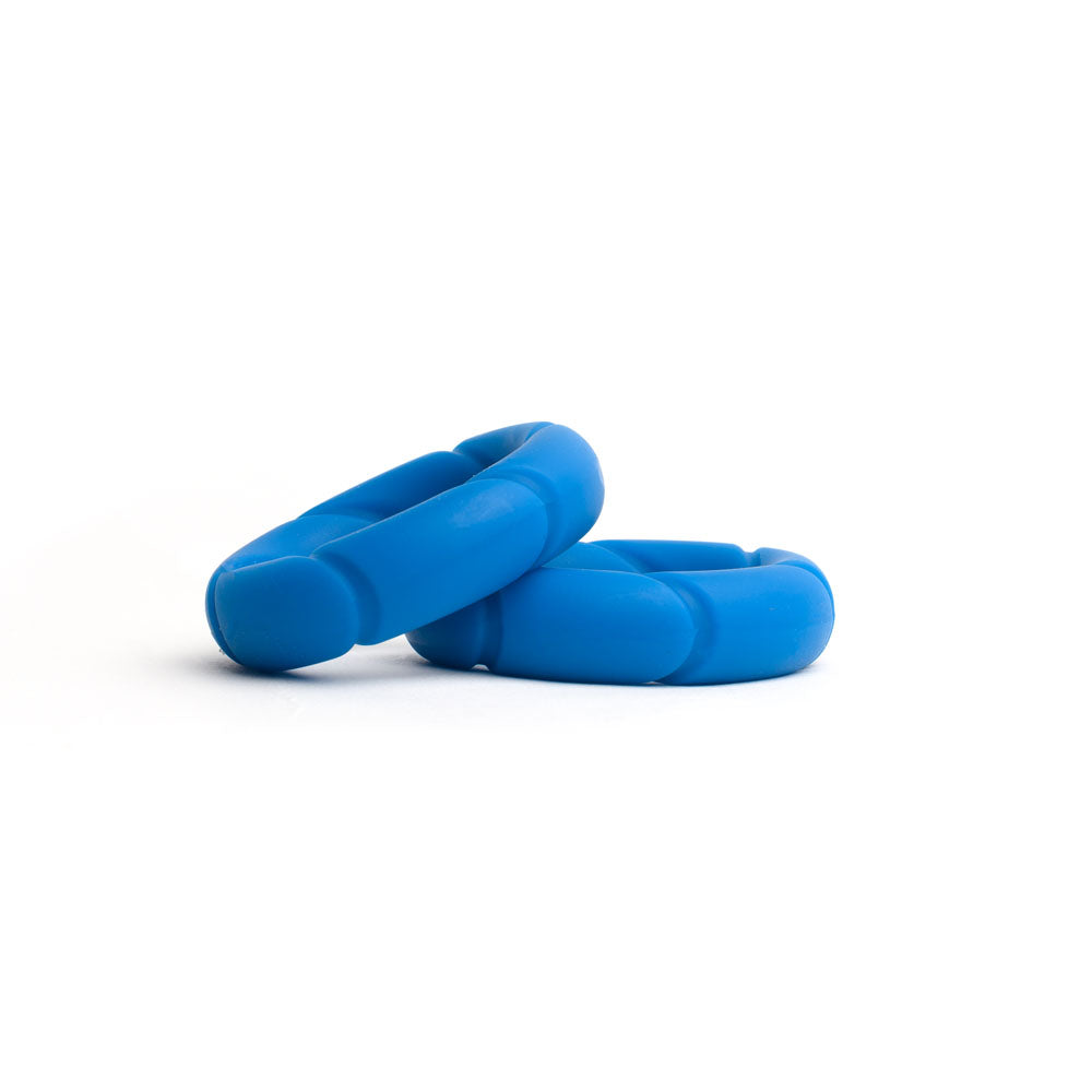 Sport Fucker Ready Rings - Blue Cock Rings - 2 Pack-SF23138