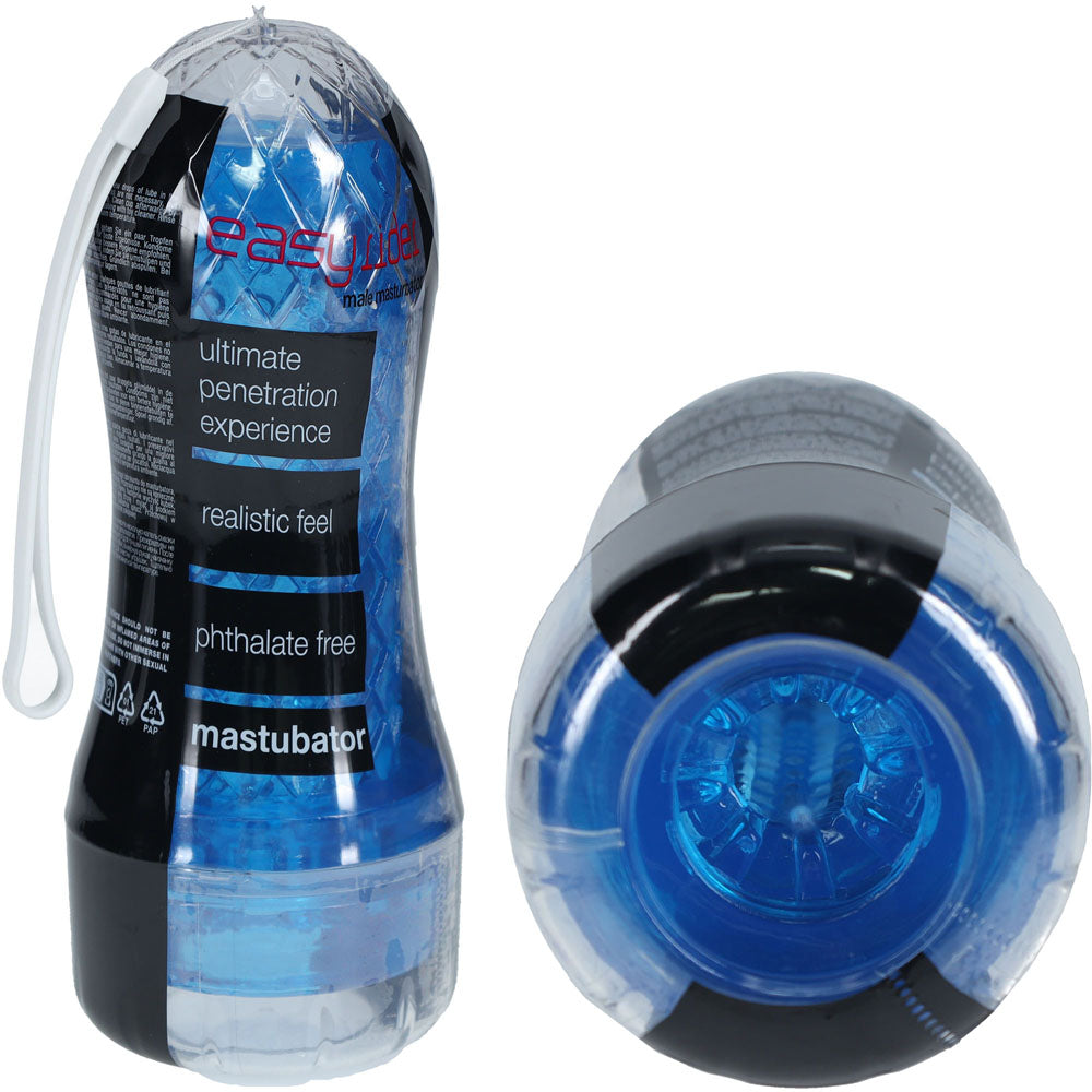 SHOTS Easy Rider - Blue - Blue Vagina Stroker-SHT439BLU