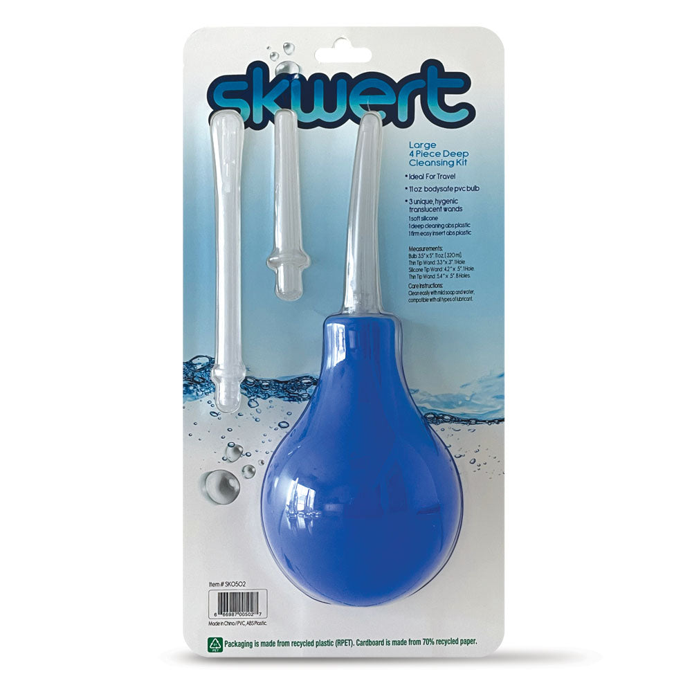 Skwert Medium 11 oz Douche Kit - Blue 325 ml Unisex Douche Kit-SK0502