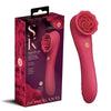 Secret Kisses ROSEGASM ROSE QUAKE - Red 18.8 cm USB Rechargeable Dual Ended Tapping Vibrator-SK1048