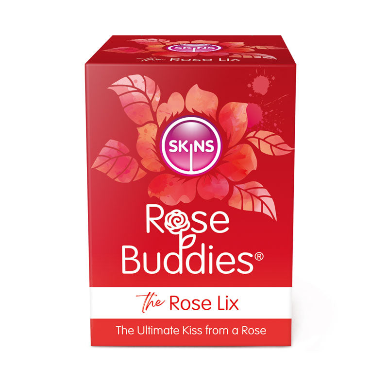 Skins Rose Buddies - The Rose Lix - Red USB Rechargeable Flicking Rose Stimulator-SKRBRL