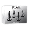 Selopa INTRO TO PLUGS - Black Butt Plugs - Set of 4-SL-BP-3526-2