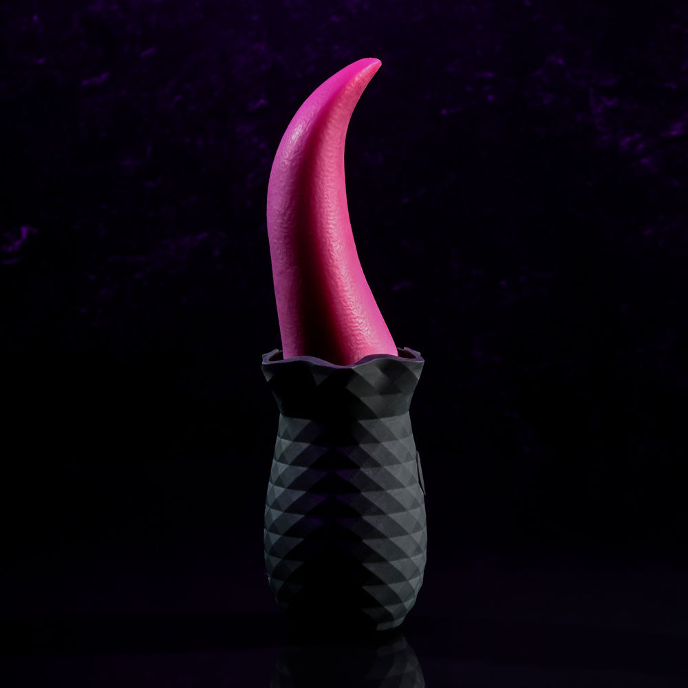 Selopa TONGUE TEASER - Pink/Black USB Rechargeable Vibrating Tongue Stimulator-SL-RS-3298-2