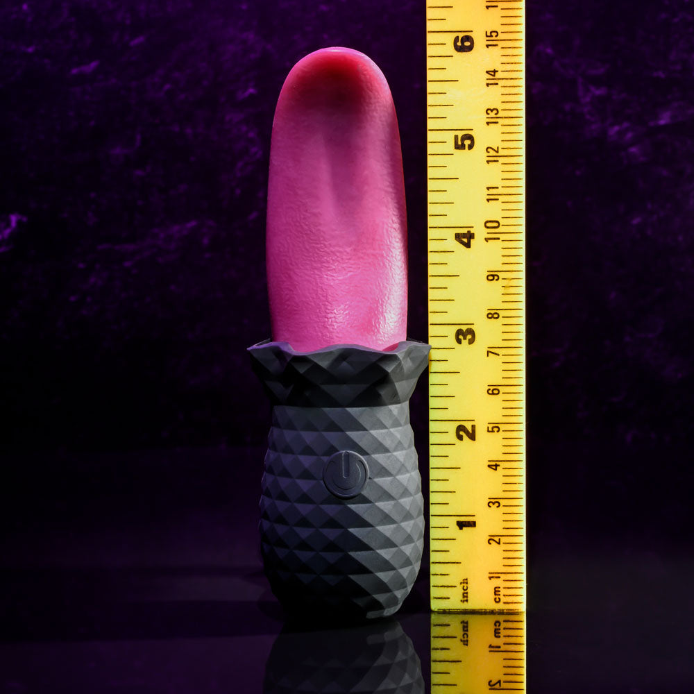 Selopa TONGUE TEASER - Pink/Black USB Rechargeable Vibrating Tongue Stimulator-SL-RS-3298-2