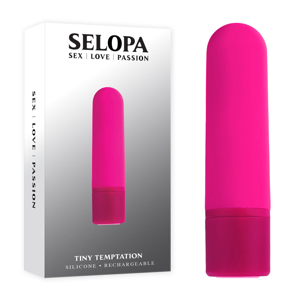 Selopa TINY TEMPTATION - Pink 9.2 cm USB Rechargeable Bullet-SL-RS-3373-2