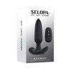 Selopa BLACK BEAUTY - Black 11.3 cm USB Rechargeable Vibrating Butt Plug with Wireless Remote-SL-RS-4202-2