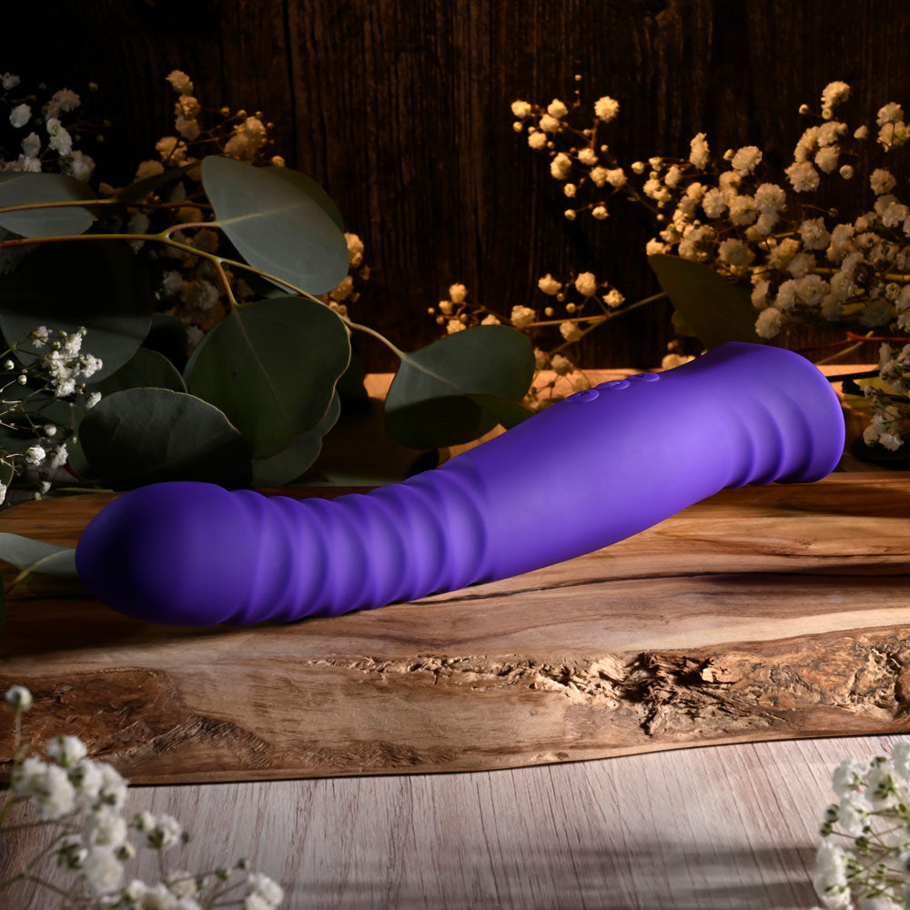 Selopa TRIXXXIE - Purple 22.2 cm USB Rechargeable Vibrator-SL-RS-5223-2