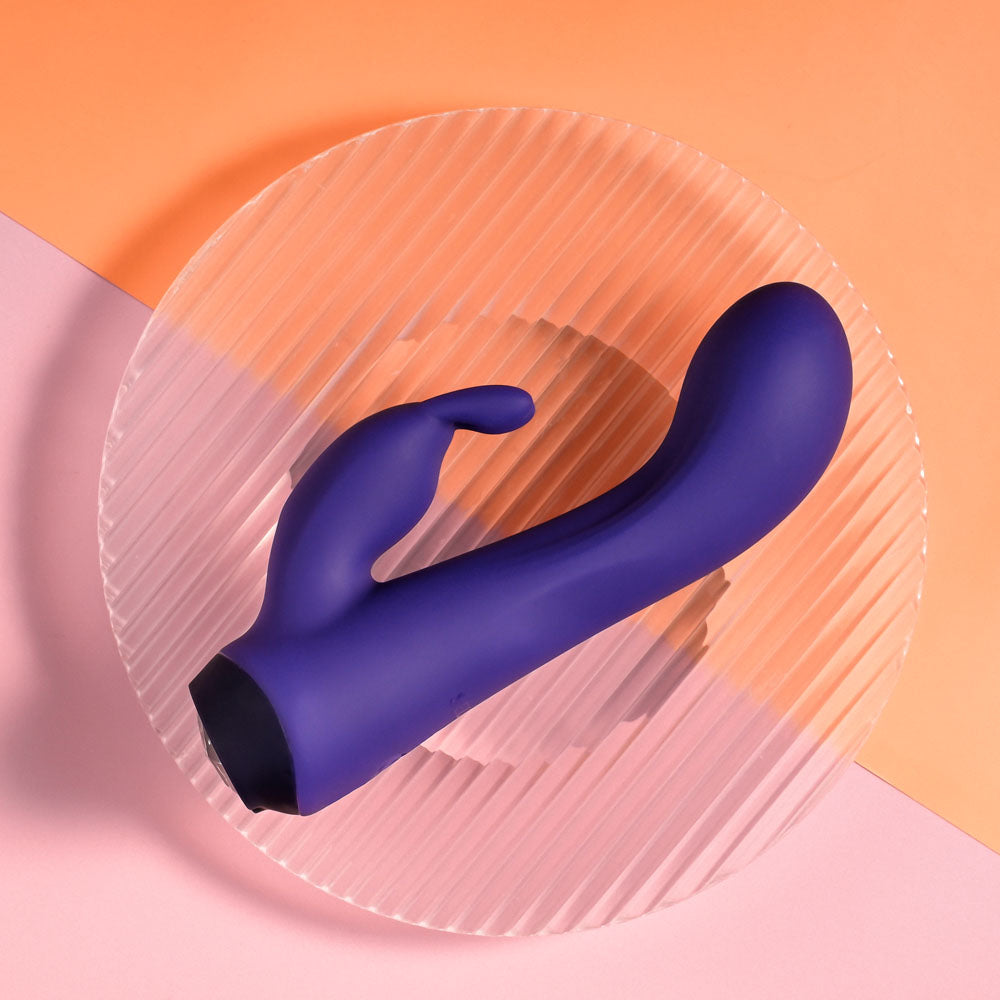 Selopa PLUM JOB - Purple 13.5 cm USB Rechargeable Rabbit Vibrator-SL-RS-5391-2